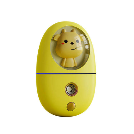 Facial Mist Sprayer, Cute Animal Mini Face Steamer Portable Travel Facial Mist Sprayer