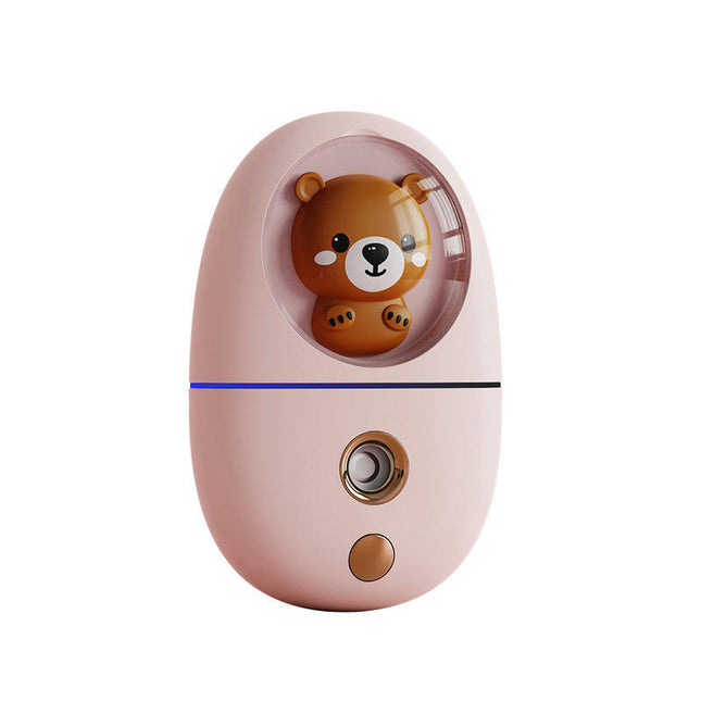 Facial Mist Sprayer, Cute Animal Mini Face Steamer Portable Travel Facial Mist Sprayer