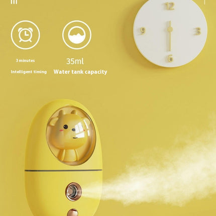 Facial Mist Sprayer, Cute Animal Mini Face Steamer Portable Travel Facial Mist Sprayer