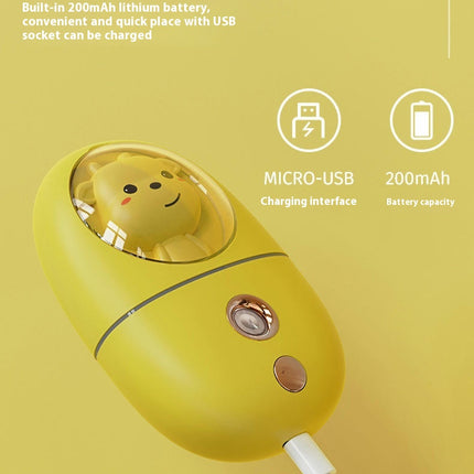 Facial Mist Sprayer, Cute Animal Mini Face Steamer Portable Travel Facial Mist Sprayer
