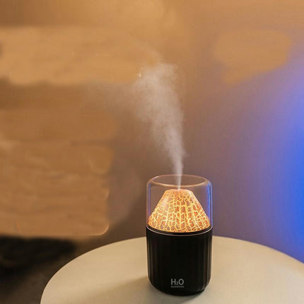 Home Bedroom Desktop Humidifier Colorful Atmosphere Light Aromatherapy Machine Small Flame Humidifier