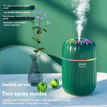 USB Mini Humidifier - Home Desktop Bedroom Office Car Colorful Marquee Humidifier