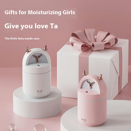Home Desktop USB Antler Humidifier Bedroom Office Large Spray Air Humidifier