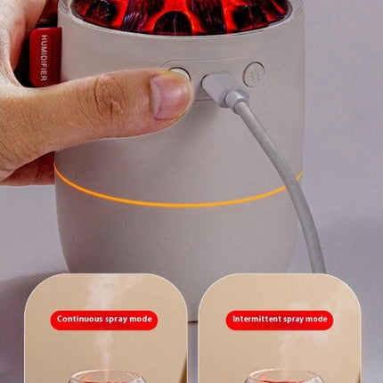 Simulation Charcoal Fire Humidifier-Large Fog USB Atmosphere Light Home Bedroom Silent Humidifier