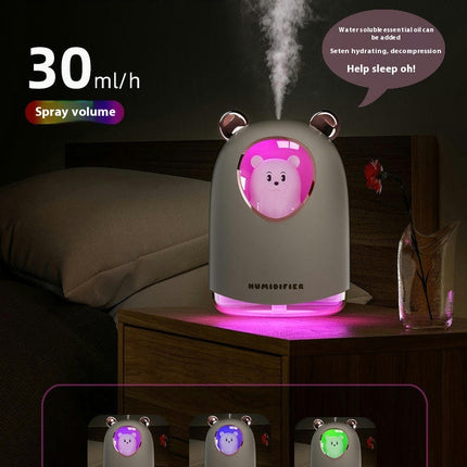 Cute Cartoon Bear Humidifier USB Desk Hydrating Spray Air Humidifier