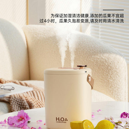 Double spray humidifier-home bedroom desktop atmosphere night light spray USB air purifier