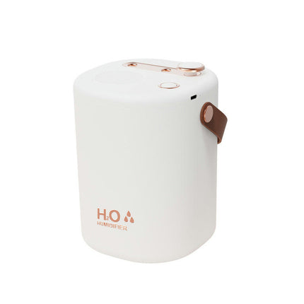 Double spray humidifier-home bedroom desktop atmosphere night light spray USB air purifier