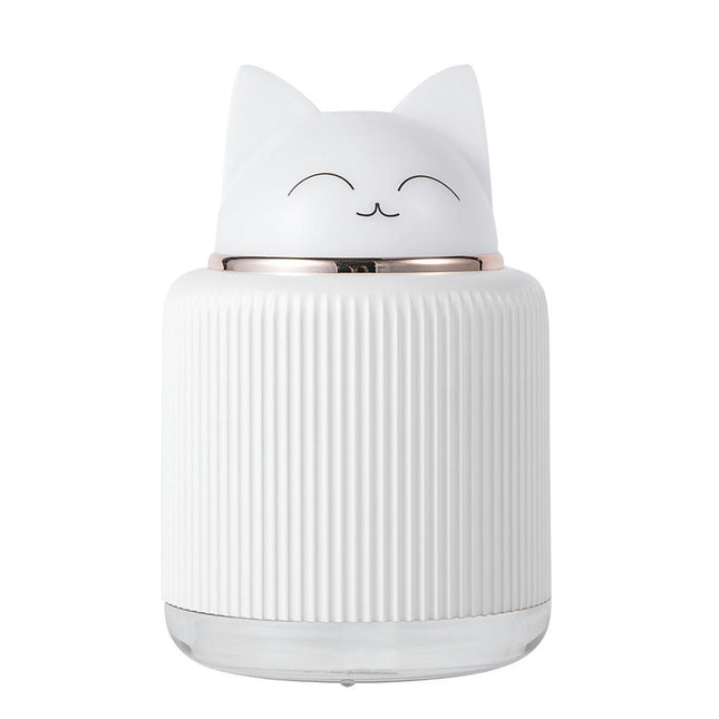 Mini Humidifier, Cute Cat Shape Humidifier, Personal Desktop Humidifier for Car Office Room Bedroom