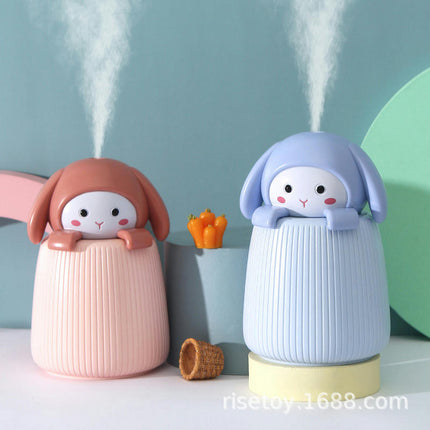 Cute Mini Bunny Humidifier - Large Fog Moisturizing Device Car USB Aromatherapy Machine