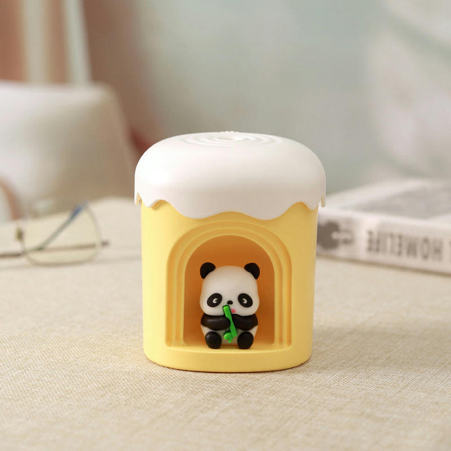 Cute Small Night Light Humidifier USB Direct Plug Office Desktop Atmosphere Light Sprayer