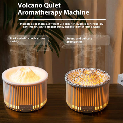 Volcano Humidifier Flame Aroma Diffuser Ultrasonic Essential Oil Scent Diffuser for Bedroom Home Office