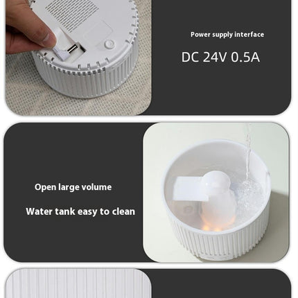 Volcano Humidifier Flame Aroma Diffuser Ultrasonic Essential Oil Scent Diffuser for Bedroom Home Office