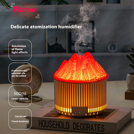 Simulation Charcoal Fire Humidifier-Home Desktop Office Flame Aromatherapy Humidifier