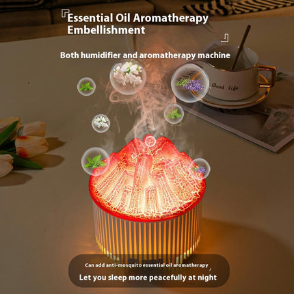 Simulation Charcoal Fire Humidifier-Home Desktop Office Flame Aromatherapy Humidifier