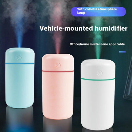 Colorful Atmosphere Night Light USB Humidifier Mini Car Air Purifier Home