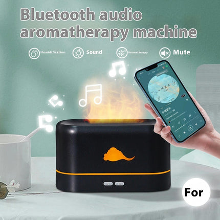 Ultrasonic Flame Humidifier Home Bedroom Silent Aromatherapy Machine