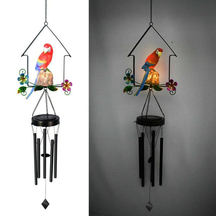 Solar Wind Chimes Outdoor Hanging LED Light Wind Chime Gardening Decoration