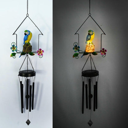 Solar Wind Chimes Outdoor Hanging LED Light Wind Chime Gardening Decoration