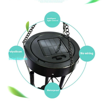 Solar Wind Chimes Outdoor Hanging LED Light Wind Chime Gardening Decoration
