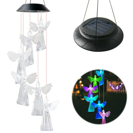 Solar Wind Chimes Lights Waterproof Wind Chimes Solar Powered Lights for Yard Garden Decoration