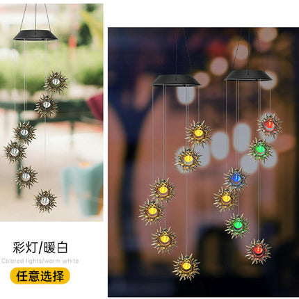 Solar Wind Chimes Lights Waterproof Wind Chimes Solar Powered Lights for Yard Garden Decoration