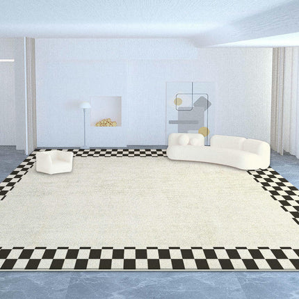 Geometric Large Floor Rugs Indoor Area Rug for Living Room Checkered Rugs And Carpet