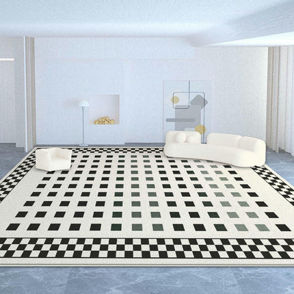 Geometric Large Floor Rugs Indoor Area Rug for Living Room Checkered Rugs And Carpet