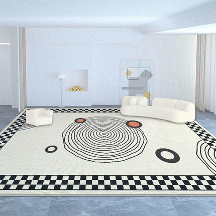 Geometric Large Floor Rugs Indoor Area Rug for Living Room Checkered Rugs And Carpet