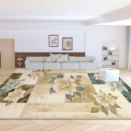 Flowers Area Rug Soft Washable Carpet for Indoor Bedroom Living Room Office Decor Rug