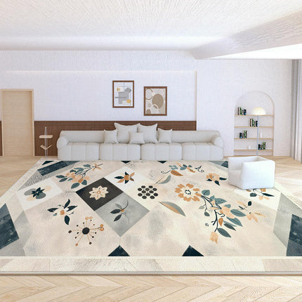 Flowers Area Rug Soft Washable Carpet for Indoor Bedroom Living Room Office Decor Rug