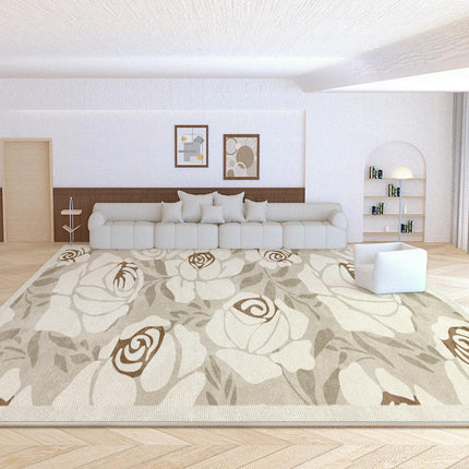 Flowers Area Rug Soft Washable Carpet for Indoor Bedroom Living Room Office Decor Rug