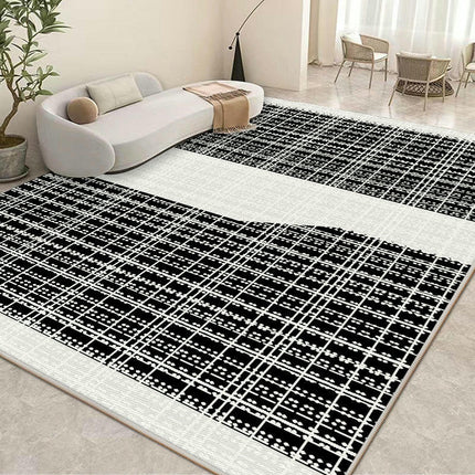 Black and White Home Decor Indoor Area Rug Carpet for Living Room, Bedroom, Dining Room