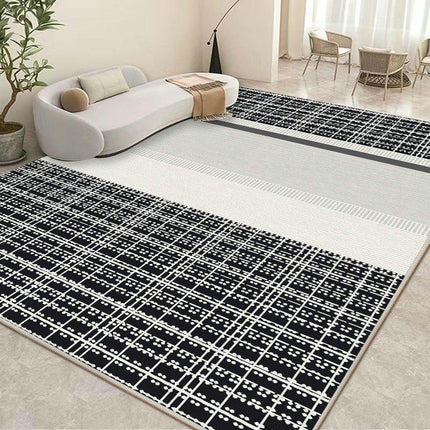 Black and White Home Decor Indoor Area Rug Carpet for Living Room, Bedroom, Dining Room
