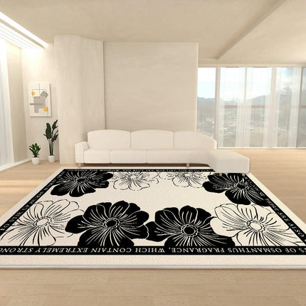 Carpets for Indoor Foldable Rug Area Rug Home Decor Carpet Low Pile Flowers Rug