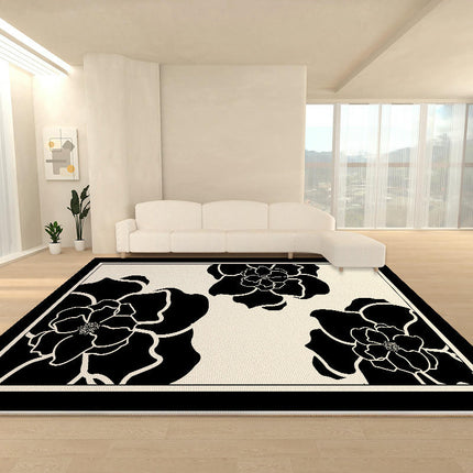 Carpets for Indoor Foldable Rug Area Rug Home Decor Carpet Low Pile Flowers Rug