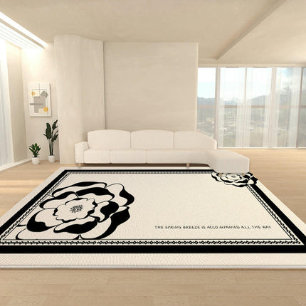 Carpets for Indoor Foldable Rug Area Rug Home Decor Carpet Low Pile Flowers Rug