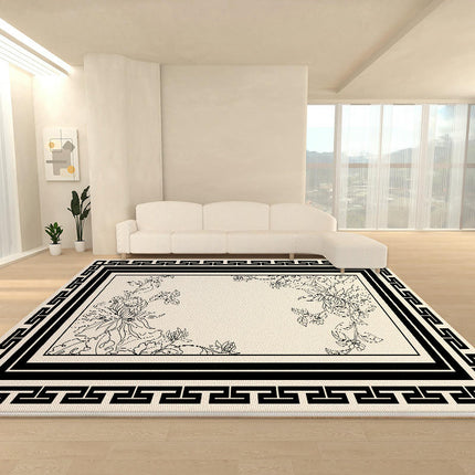 Carpets for Indoor Foldable Rug Area Rug Home Decor Carpet Low Pile Flowers Rug