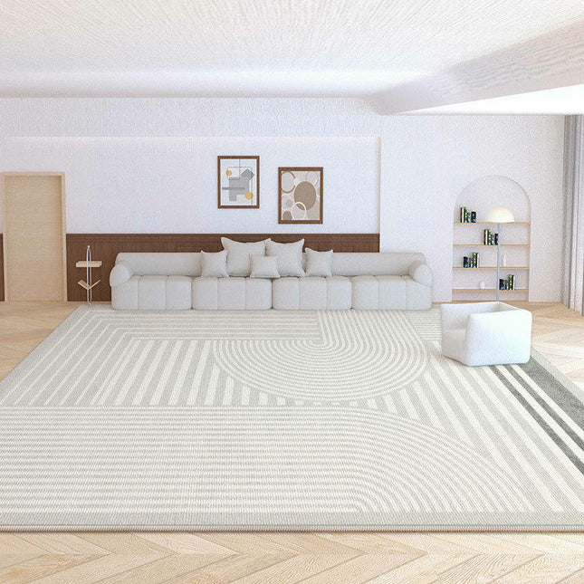 Modern Minimalist Home Decor Area Rug Washable Low Pile Non-Slip Carpet