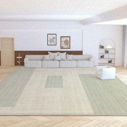 Modern Minimalist Home Decor Area Rug Washable Low Pile Non-Slip Carpet