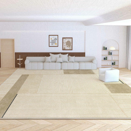 Modern Minimalist Home Decor Area Rug Washable Low Pile Non-Slip Carpet