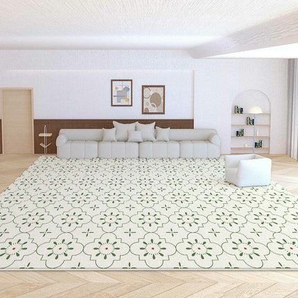 Modern Area Rug, Low Pile Carpet, Washable & Non Slip & Soft Large Rugs, Geometric Home Decor