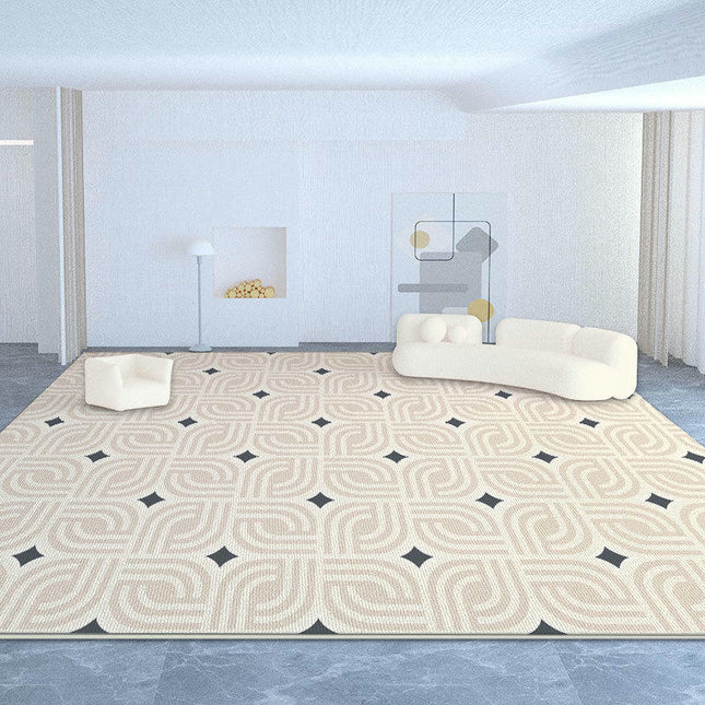 Modern Area Rug Large Floor Rugs Cream Carpet for Indoor Living Room Home Decor