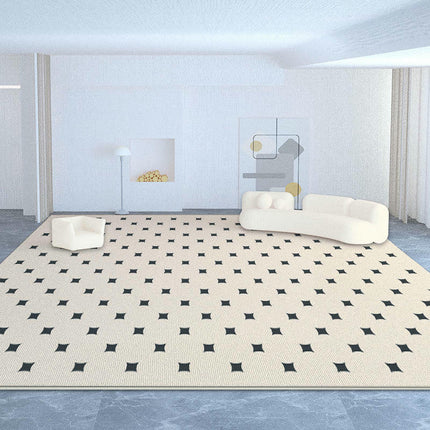 Modern Area Rug Large Floor Rugs Cream Carpet for Indoor Living Room Home Decor