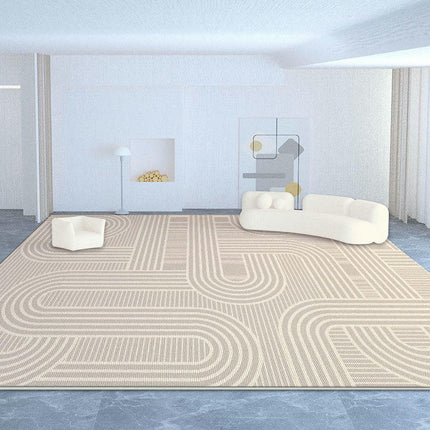 Modern Area Rug Large Floor Rugs Cream Carpet for Indoor Living Room Home Decor