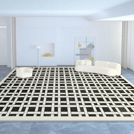 Modern Area Rug Large Floor Rugs Cream Carpet for Indoor Living Room Home Decor