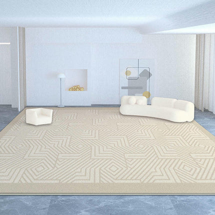 Modern Area Rug Large Floor Rugs Cream Carpet for Indoor Living Room Home Decor