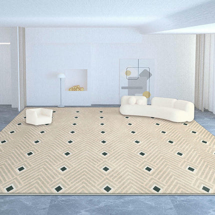 Modern Area Rug Large Floor Rugs Cream Carpet for Indoor Living Room Home Decor