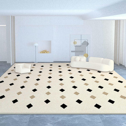 Modern Area Rug Large Floor Rugs Cream Carpet for Indoor Living Room Home Decor