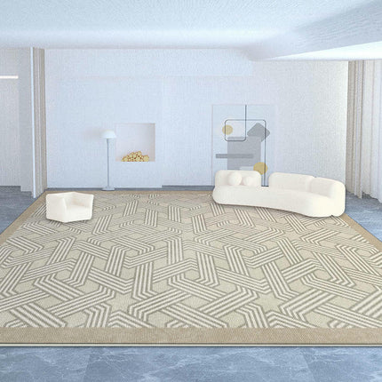 Modern Area Rug Large Floor Rugs Cream Carpet for Indoor Living Room Home Decor