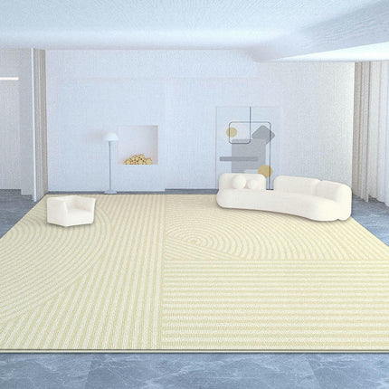 Abstract Area Rug Large Floor Rugs Cream Carpet for Indoor Living Room Home Decor